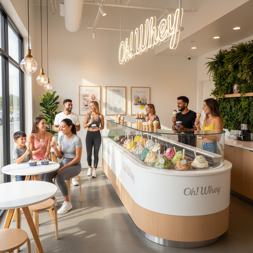 Loja Oh Whey sorvete proteico tendência fit